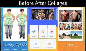 Before After Collage Affiche