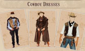 Cowboy photo dresses ポスター