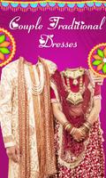 Couple Traditional Dresses Affiche