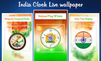 India Clock Live Wallpaper Poster