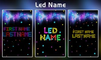 LED Name poster