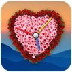 Rose Clock Live wallpaper