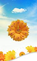 Sunflower Clock Live Wallpaper 截图 1