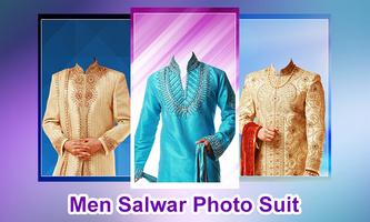 Men Salwar Photo Suit Affiche