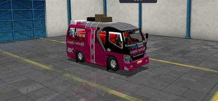 ELF Long Chasis Mod Bussid ảnh chụp màn hình 1