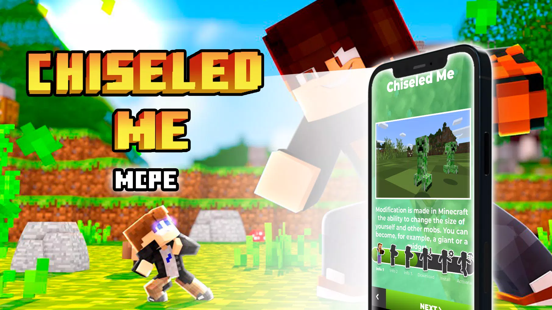 Chiseled Me Mod for MCPE Apk Download for Android- Latest version 1.0-  com.DmitiyZ.ChiseledMeMod.forMCPE