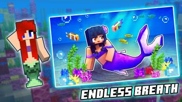 Mermaids Mod Addon for MCPE syot layar 2