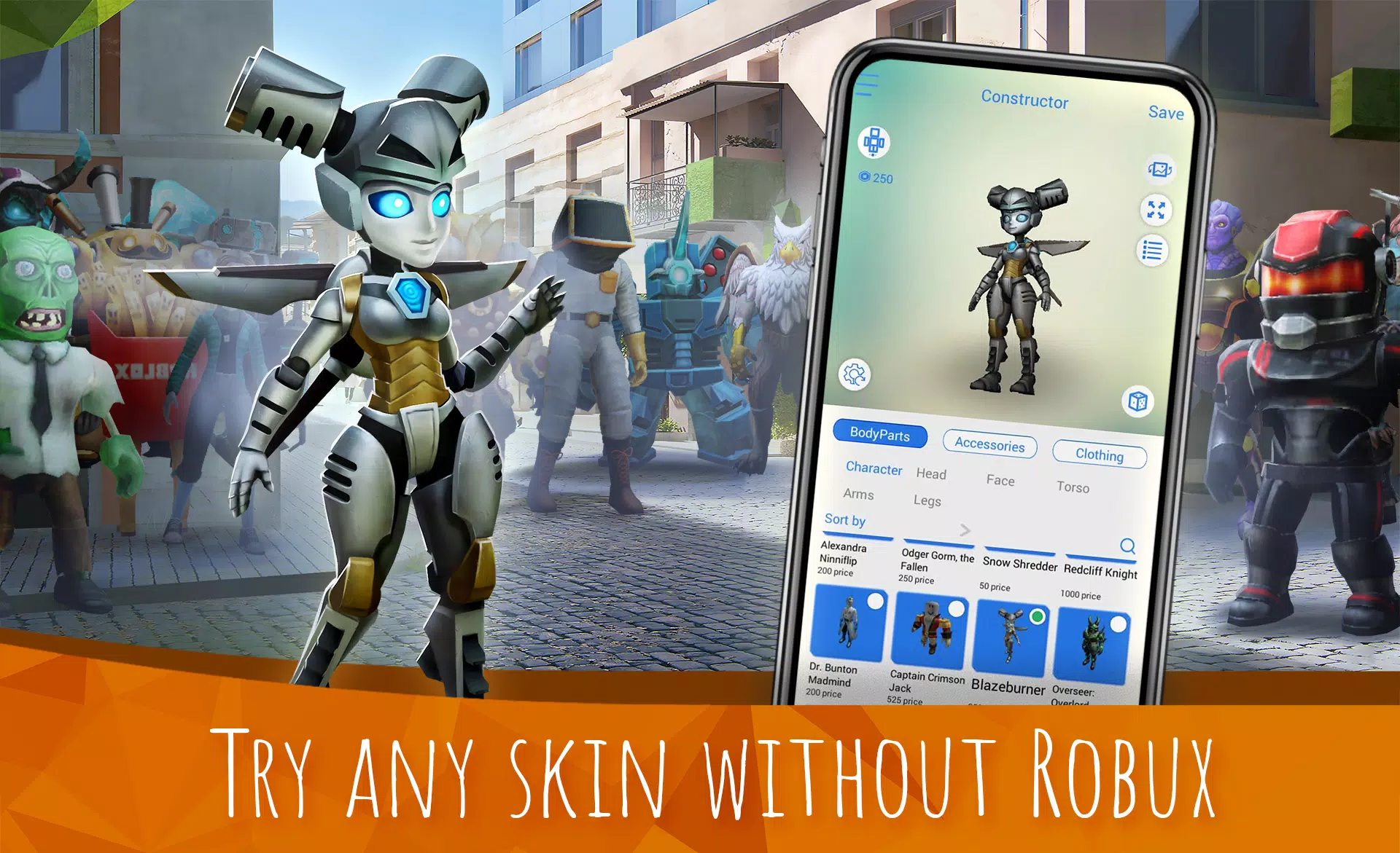 Download Master skins for Roblox MOD APK v3.7.0 (Unlimited Money) for  Android