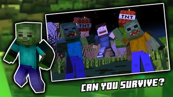 Zombie Survival MOD Minecraft الملصق
