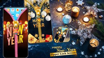 NewYearZipperScreenLock poster