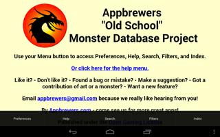 "Old School" Monsters Database capture d'écran 3