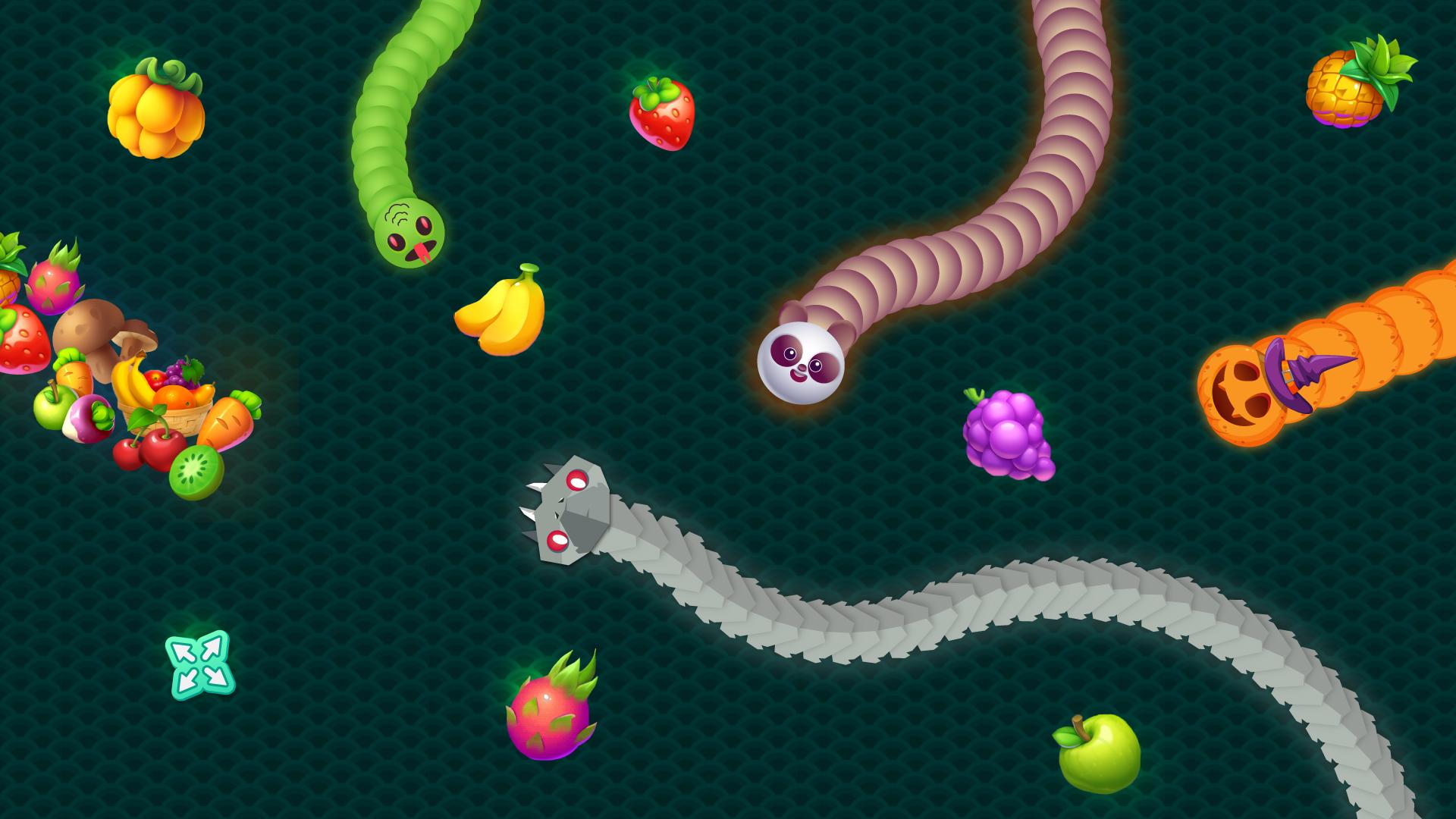 Игра змейка ест змейку. Worms Zone.