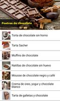 Postres de chocolate 🎂 Bollos y Tartas capture d'écran 1