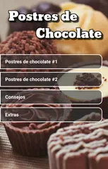 Descargar APK de Postres de chocolate 🎂 Bollos y Tartas