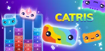 CATRIS - 猫を組み合わせましょう。猫の数字ゲーム。