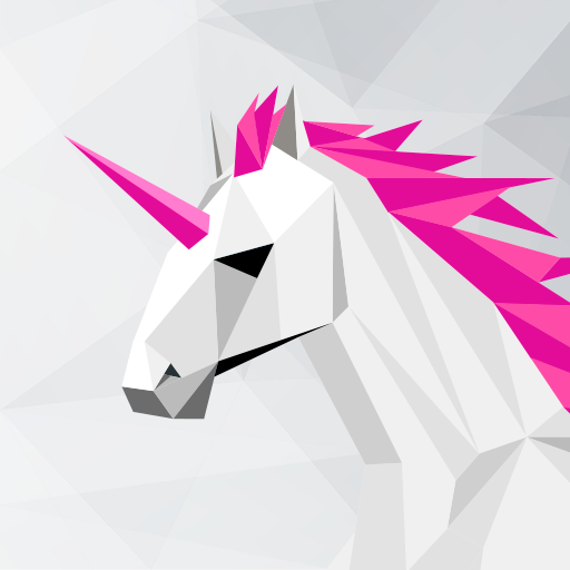 UNICORN Low Poly Juego de Arte