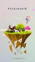 UNICORN Low Poly Juego de Arte Poster