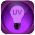 Luz ultravioleta icono