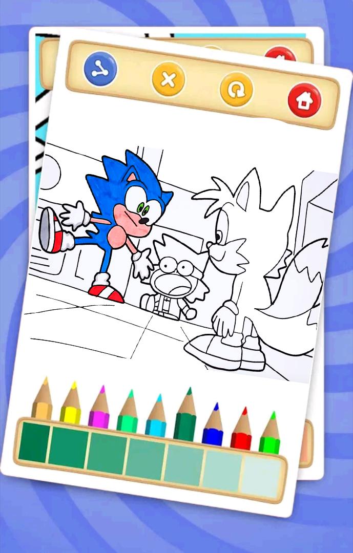 coloring book for sonic 2020 coloring hedgehog for android