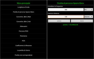 2 Schermata Calcolatore RF