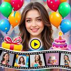 Happy Birthday Video Maker App icon