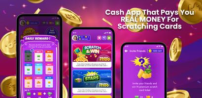 Scratch app - Money rewards! โปสเตอร์