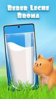 Beber Leche Broma Poster