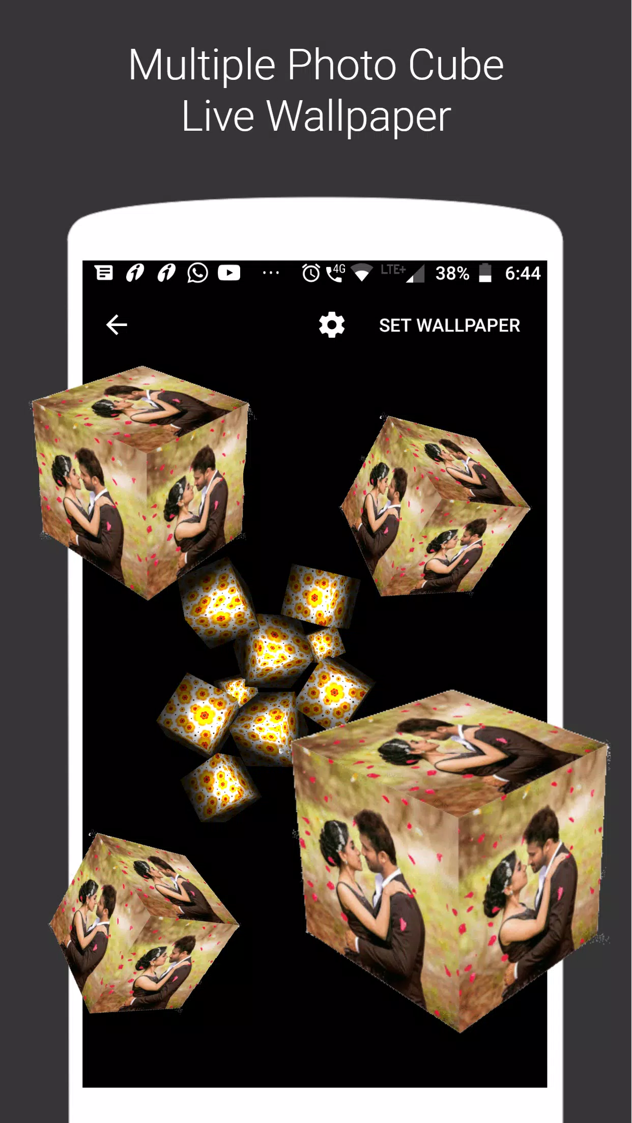 3D photo cube Live Wallpaper APK for Android Download