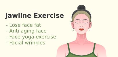 Jawline Exercises & Face Yoga Affiche