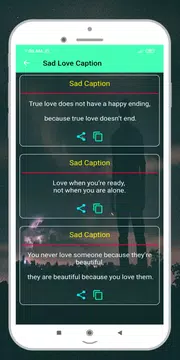 Screenshot 1 for Sad Caption English