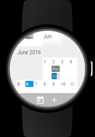 Calendar for Wear OS watches Cartaz