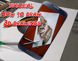 How to draw 3d drawings poster