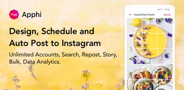 Apphi: スケジュール,自動投稿,ソーシャルネットワーク