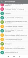 BIOLOGY - NEET MCQs MOCK TEST تصوير الشاشة 1