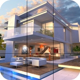 Puzzle - Modern villa ไอคอน