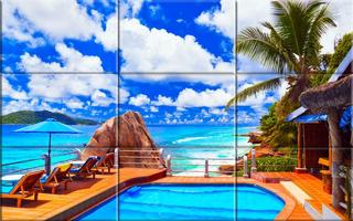 Puzzle - plage villa capture d'écran 2