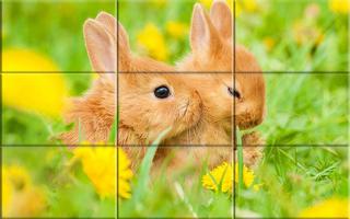 Puzzle - Cute bunnies اسکرین شاٹ 3