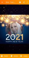 🎊🎉🎂 New Year Photo Frames : 2021 🎊🎉🎂 imagem de tela 3