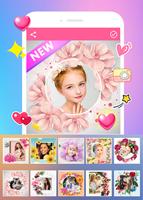 Flower Photo Frame پوسٹر