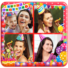 Birthday Photo Collage Maker آئیکن