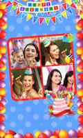 Birthday Photo Collage Maker الملصق