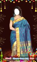 Diwali Women Saree Suit New पोस्टर