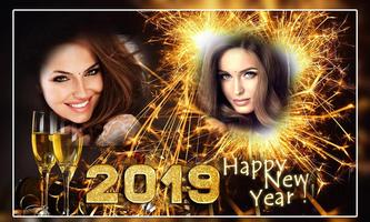New Year Dual Photo Frames 2019 Affiche