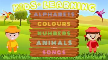 Kids Learning : ABC,Numbers,Animals,Colors,Songs 포스터