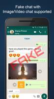 Fake Chat WhatsMock Text Prank Affiche
