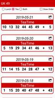 UK 49's Lunchtime &Teatime Results screenshot 2