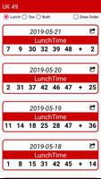 UK 49's Lunchtime &Teatime Results ภาพหน้าจอ 3