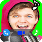 Lankybox Fake chat Video Call icono