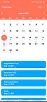 برنامه‌نما Holiday Calendar 2022 عکس از صفحه