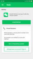 Wabi - Virtual Number for WeCh پوسٹر